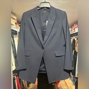 New With Tags Theory Nocturne Navy Single button wool blazer
